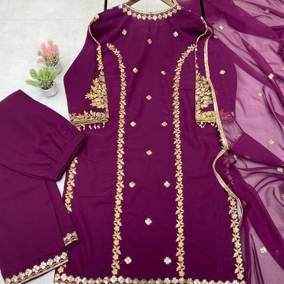 KURTA PENT SALWAR SUIT - Picture 11 of 11